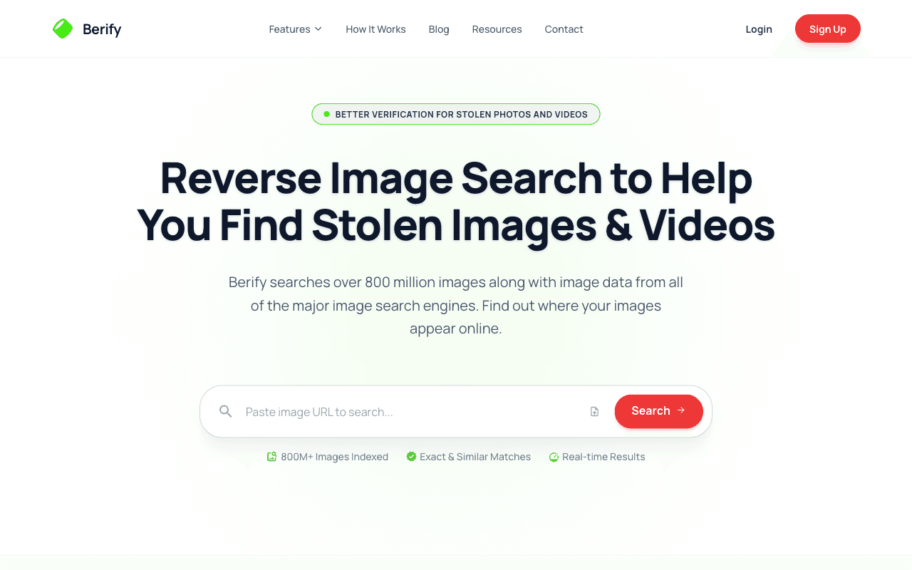 Berify homepage