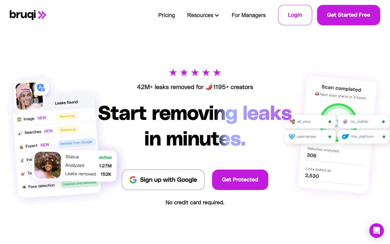 Bruqi homepage