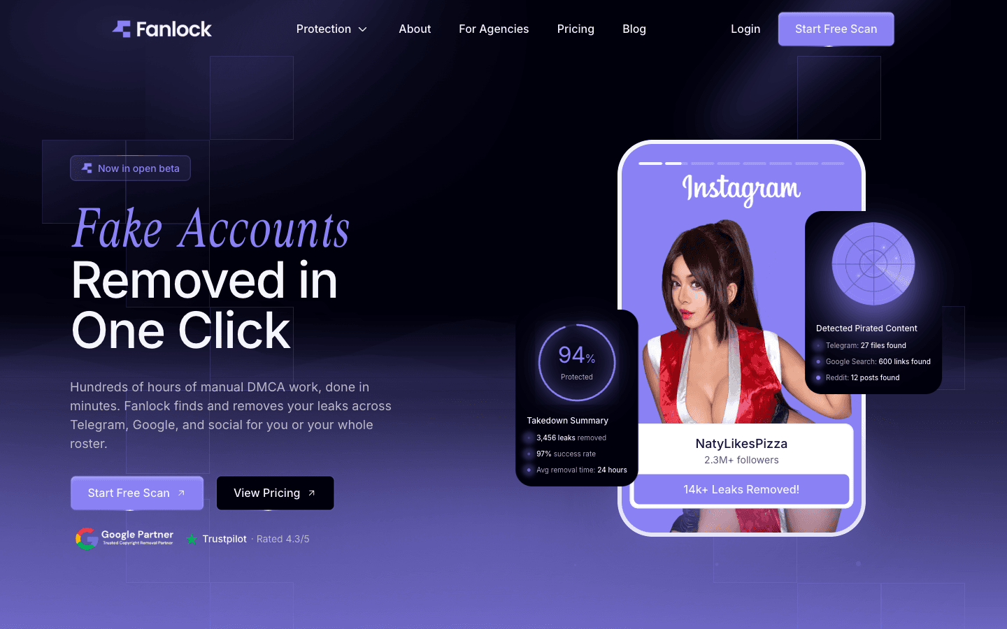 Fanlock homepage